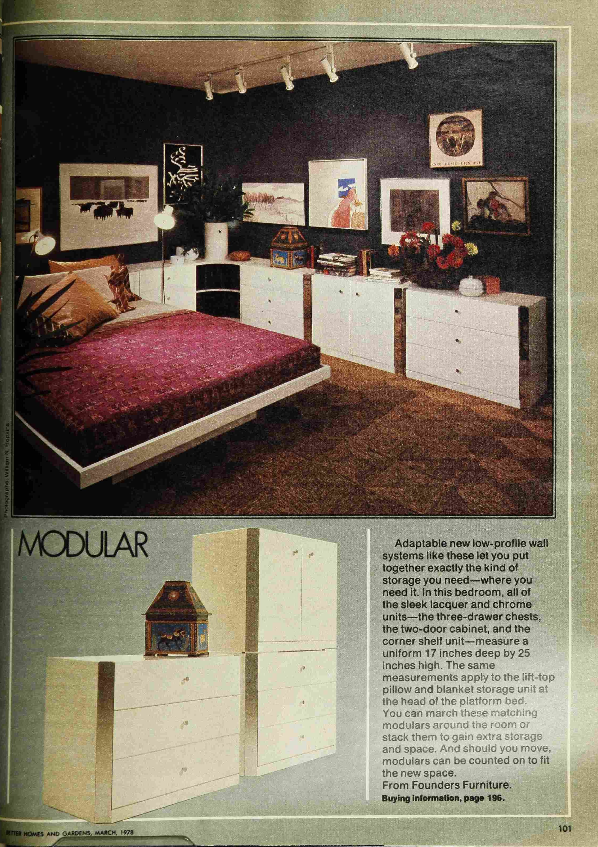 image of 1970s bedroom