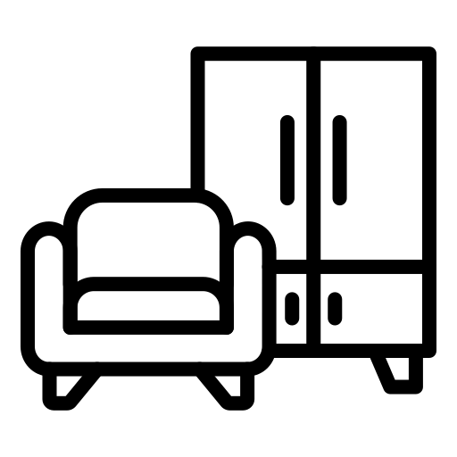 icon of couch and clothing cabninet